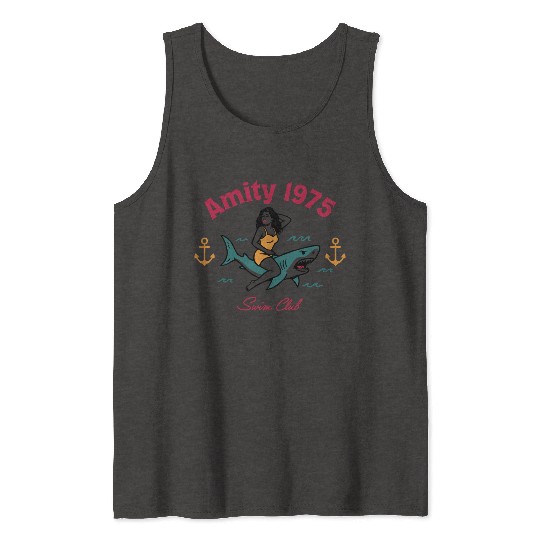 Swim Club 1975 American Retro Tank Tops