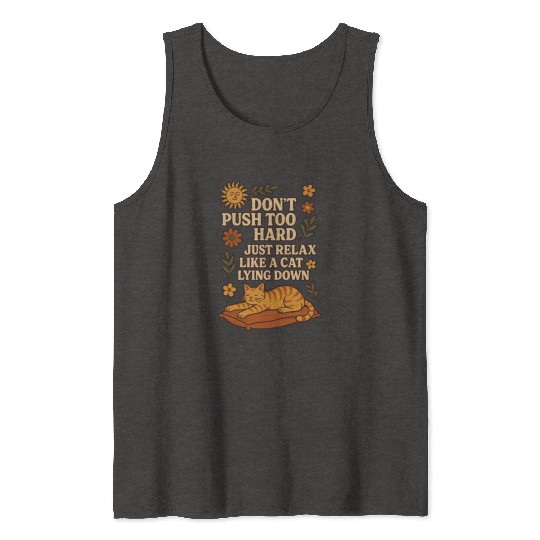 Relaxing Cat Nap Inspirational Design Tank Tops