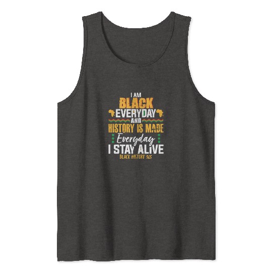 Black History Month Empowerment Design Tank Tops