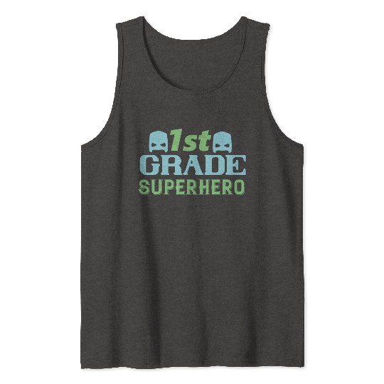 1st Grade Superhero Tank Tops