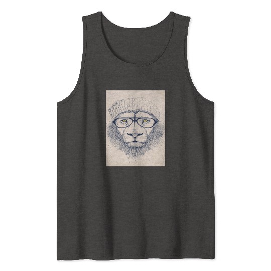 Hipster Lion Best Selling Top Store Popular Tank Tops