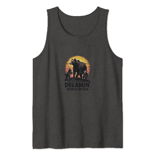 California Dreamin’ – World Cup 2026 Soccer Bear F Tank Tops