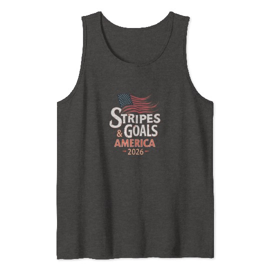 Stars, Stripes & Goals – USA Soccer World Cup 2026 Tank Tops