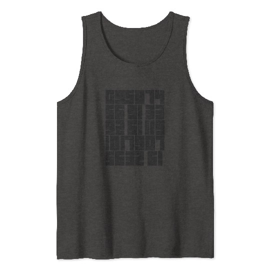 Geometric Modern Apocalyptic Design Tank Tops