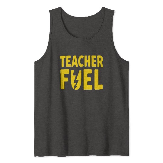 Teacher Fuel - Coffee icon Tank Tops