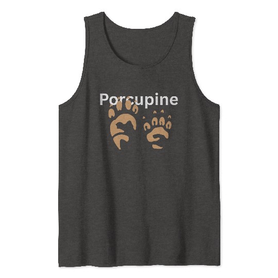 Paraguine Paw Prints Animal Design Tank Tops