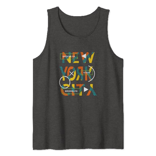 Urban Brooklyn State Love New york city Tank Tops