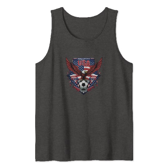 USA Soccer World Cup 2026 Eagle Patriotic Apparel Tank Tops