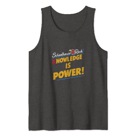 Schoolhouse Rock Knowledge is Power Back to School Tank Tops