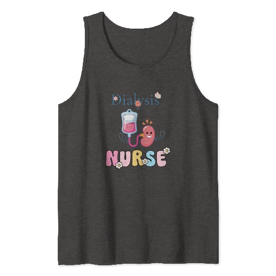 Dialysis Nurse Illustration Tank Tops
