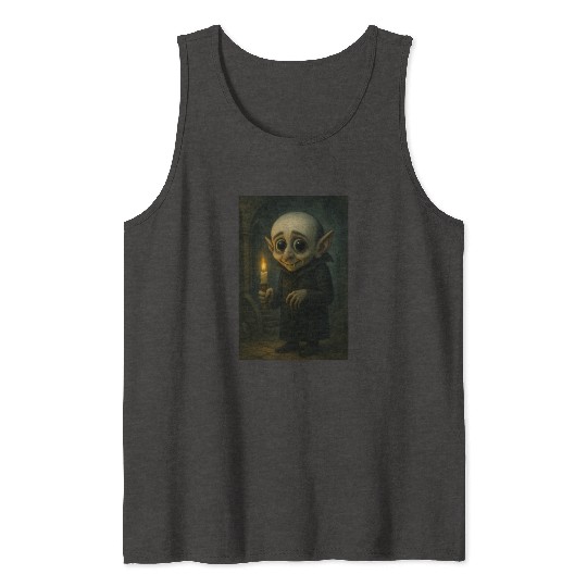 Gothic Vampire Tween Portrait Tank Tops