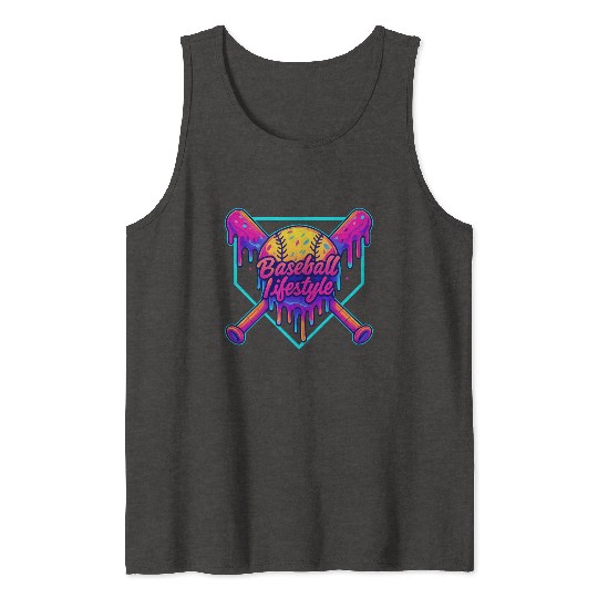 Baseball Lifestyle Apparel Youth Baseball Drip Ice Tank Tops