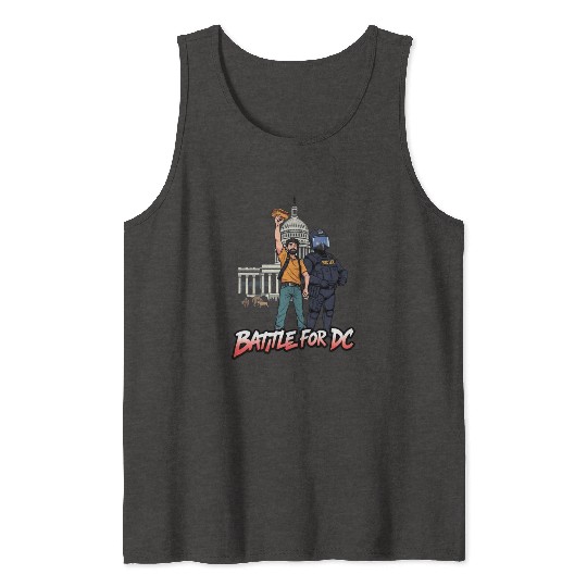 Free DC Sandwich Guy Banksy Style Street Art Tank Tops