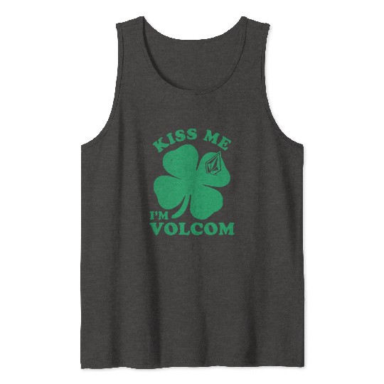 Lucky Four-Leaf Clover with Geometric Gem Tank Tops