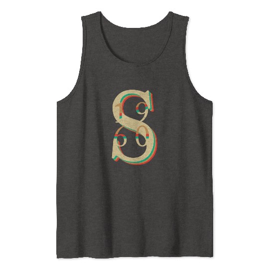 Unique Vintage '1960s' Design Tank Tops