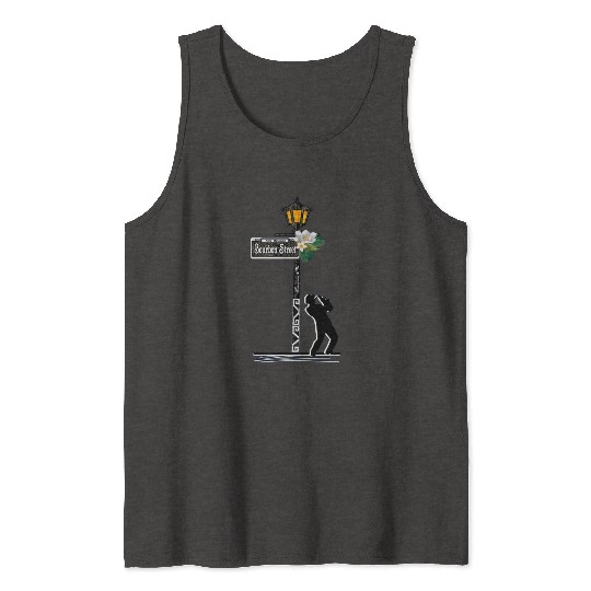 Bourbon Street Saxophonist 2 Tank Tops