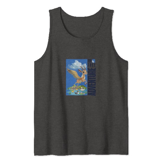 Flying Mythical Waterfowl with Adventure Theme Tank Tops