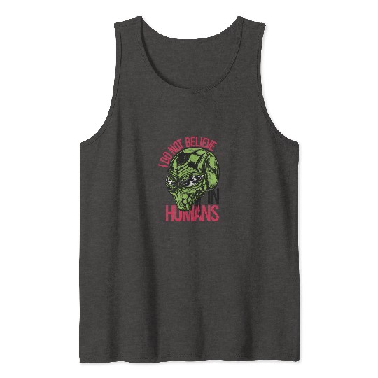 Alien Skull with Mind Control Tank Tops