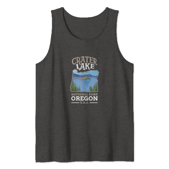 Crater Lake National Park US Oregon Tank Tops