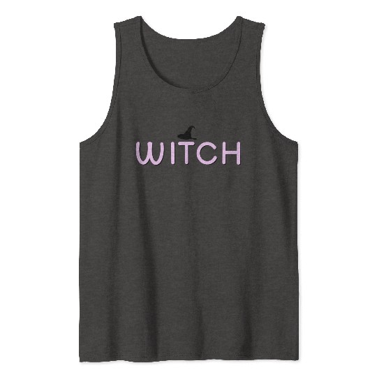 Enchanted Witchcraft Script Design Tank Tops