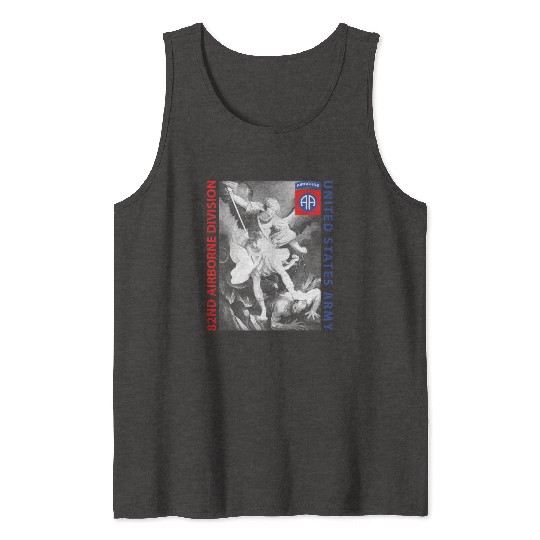 82nd Airborne - Saint Michael Tank Tops
