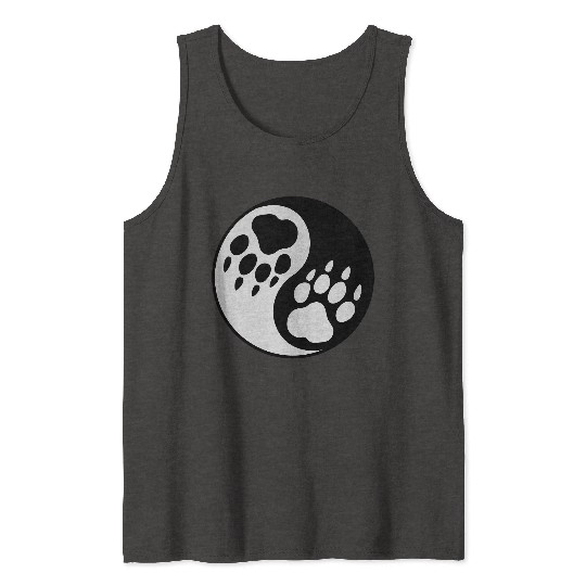 wolf paw ying yang Tank Tops