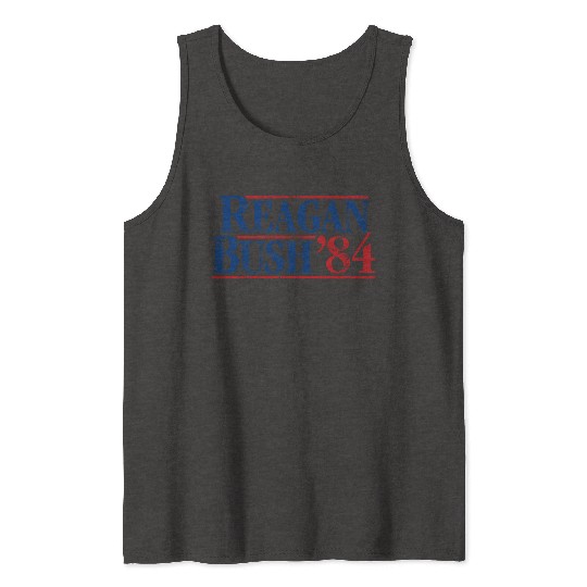 Distressed Reagan - Bush ’84 Tank Tops