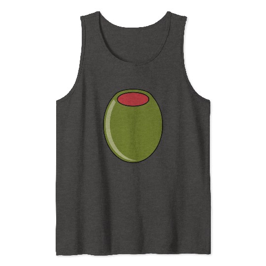 green olive Tank Tops