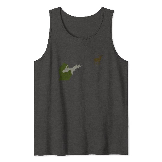 Funny Michigan Yooper Hunting Parody Deer Tank Tops