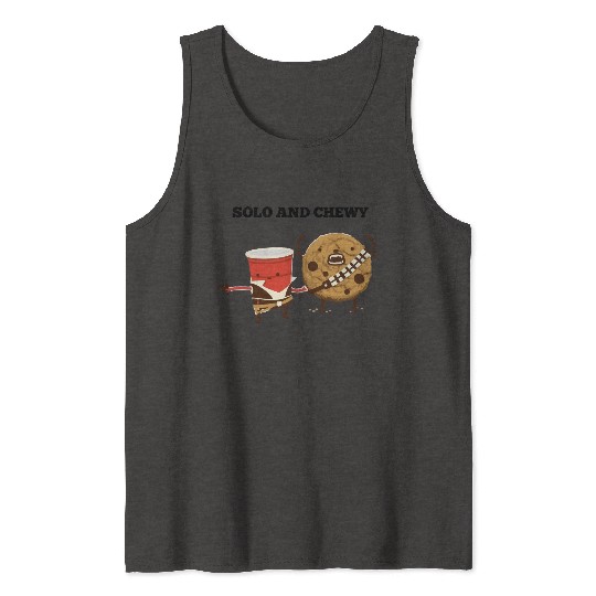 Funny star wars han solo and chewbacca Tank Tops
