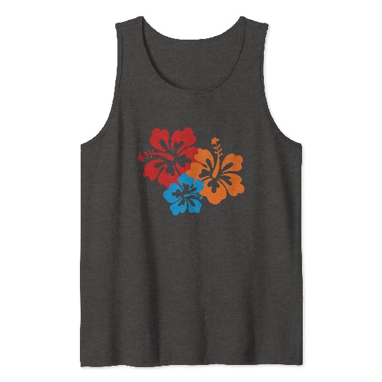 Icon Hibiscus Flowers 2b Tank Tops