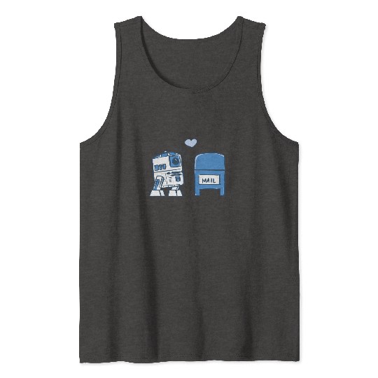 Funny Star Wars r2d2 comic Tank Tops