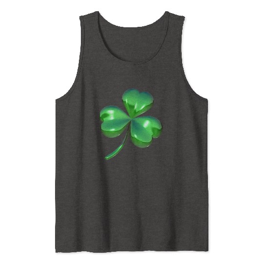 3D Shamrock Tank Tops