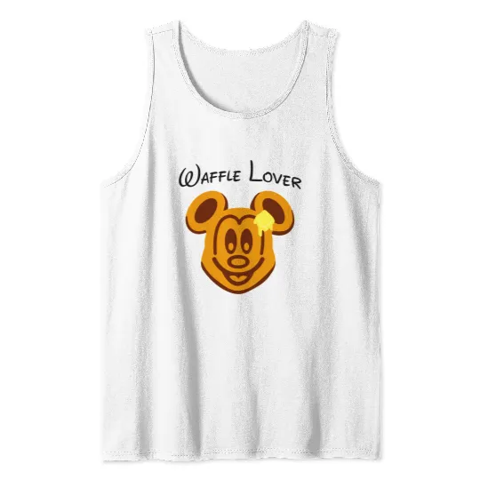 Waffle Mouse Tank Tops, Mickey Waffle Lover Tank Tops, Disney Epcot Tank Tops