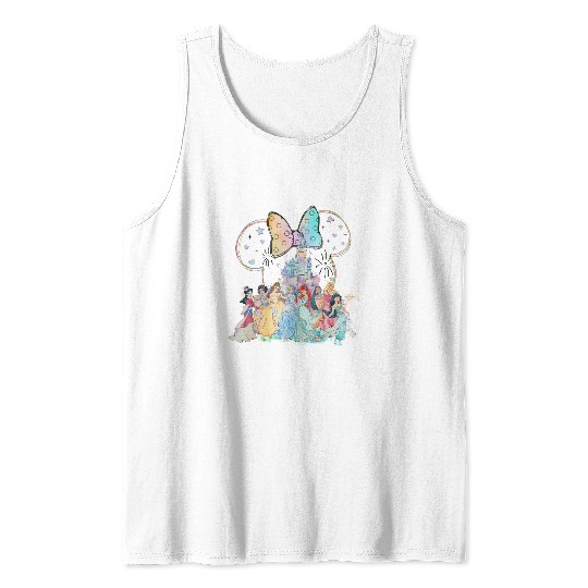 Disney Princess Tank, Vintage Princess Watercolor Tank
