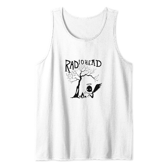Radiohead Under Black Tree Tank Tops