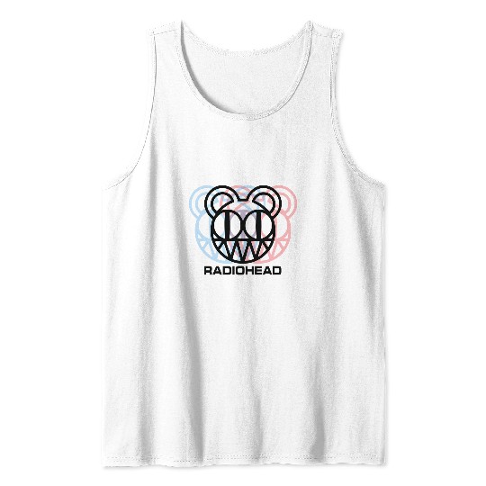 Radiohead Distort Head Tank Tops