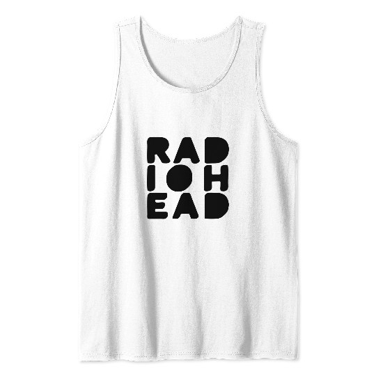 Simple Bold Text Radiohead Tank Tops
