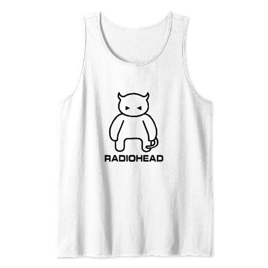 Radiohead Black Fat Devil Tank Tops