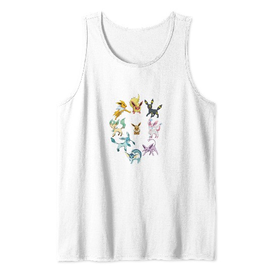 PKM Eevee Evolution Shirt, Eeveelution PKM Tank Tops