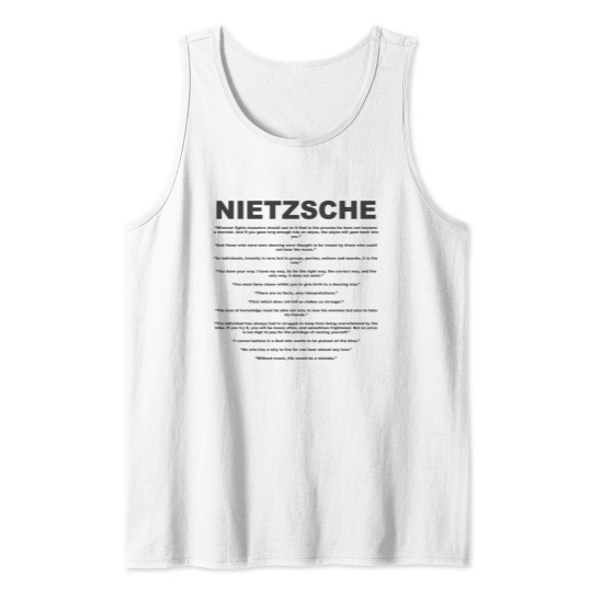 Nietzsche Quotes Tank Top