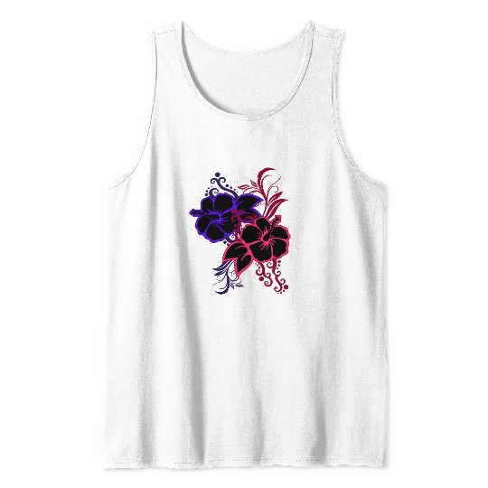 Flower Rose Orchid Tank Top