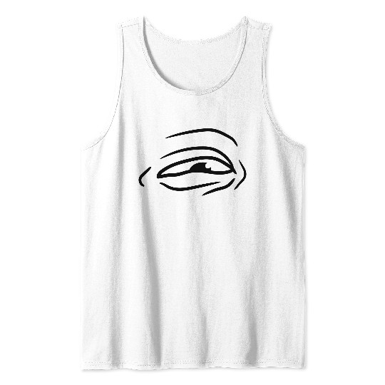 a funny eye design rogue laugh funny cheeky look l Tank Top