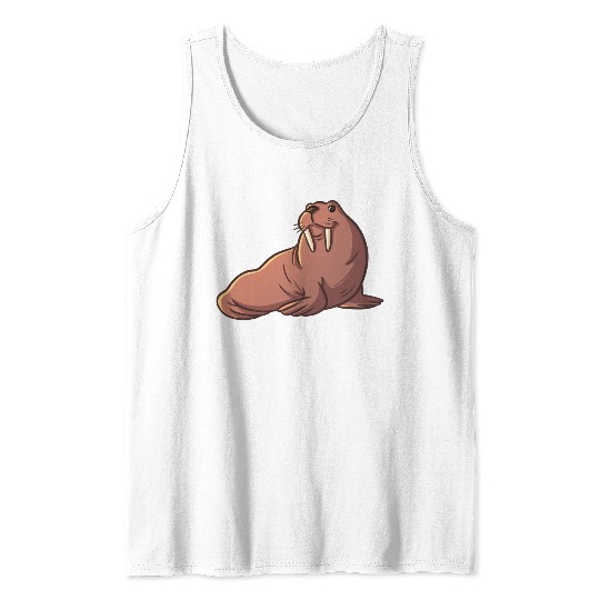 Arctic animals cute walrus kids gifts Tank Top