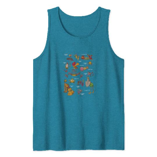 Vintage The Tulgey Wood Alice in Wonderland Tank Tops, Retro Disney Tank Tops Tank Tops