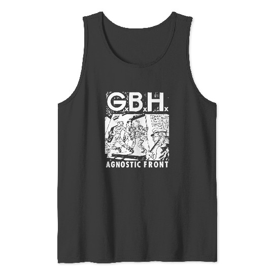 GBH †††† Agnostic Front - Punks Not Dead - Tank Tops