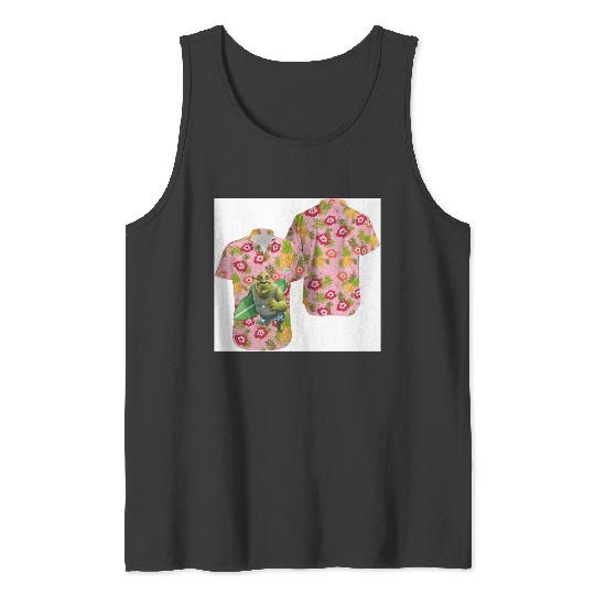 Shrek Hawaiian Aloha Tank Tops, Hawaiian Tank Tops, Disney Trip 2023, Animal Kingdom Hawaiian