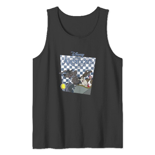 Disney Aristocats Checkerboard Poster Napoleon Lafayette Tank Tops