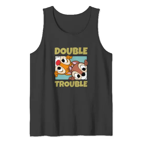 Chip n Dale Tank Tops,Double And Trouble Tank Tops,Chip And Dale,Disney Chip And Dale Tank Tops,Chip Tank Tops,Dale Tank Tops