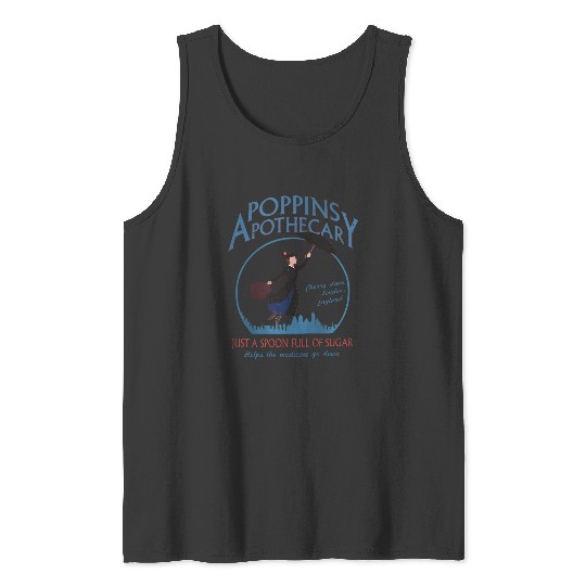 Retro Poppins Apothecary Mary Poppins Tank Tops, Funny Disney Tank Tops